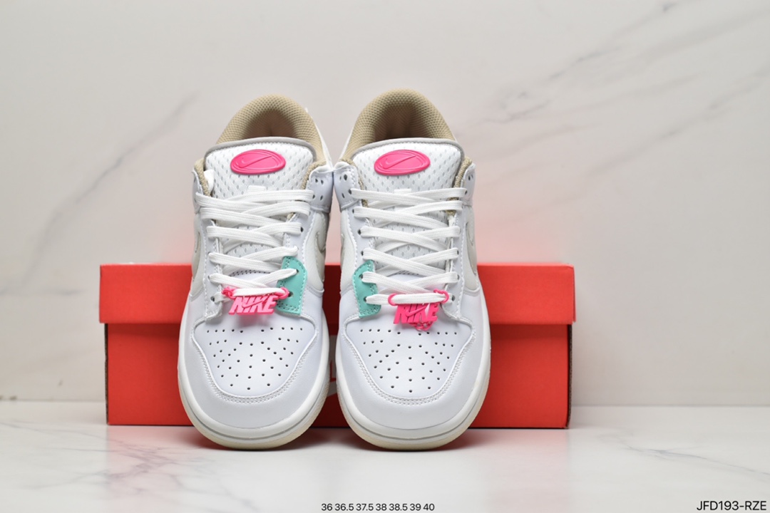 170 Nike Dunk Low 白粉 粉色鞋扣 DX6060-121