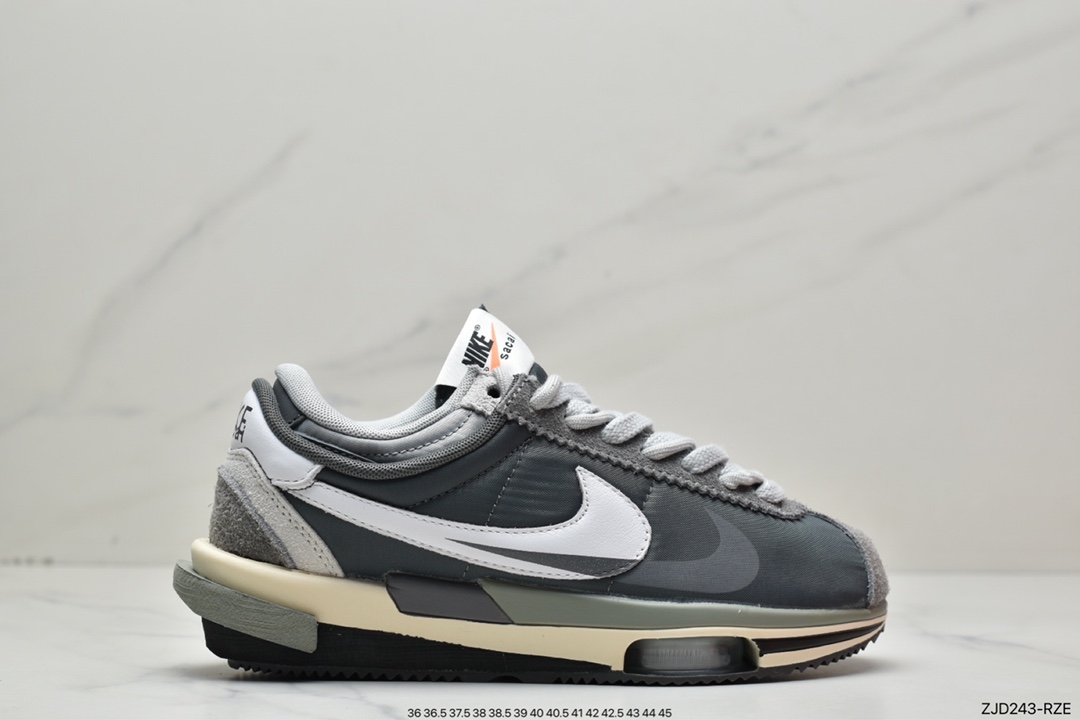 240 Sacai x Air Zoom Cortez SP 4.0”Grey White”B.4.0系列改良DQ0581-001