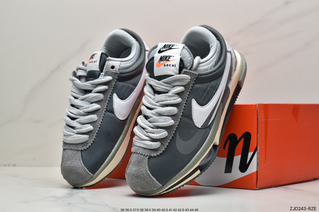 240 Sacai x Air Zoom Cortez SP 4.0”Grey White”B.4.0系列改良DQ0581-001