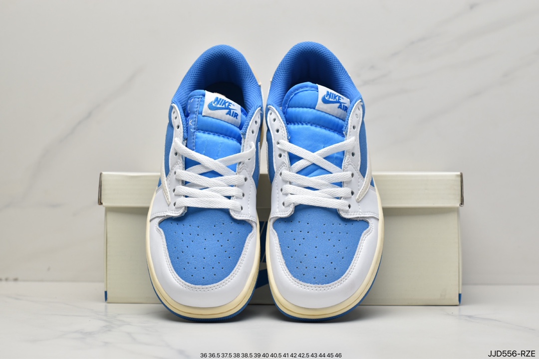 130 乔丹Air Jordan 1 Low 白蓝倒钩 CQ4277-212
