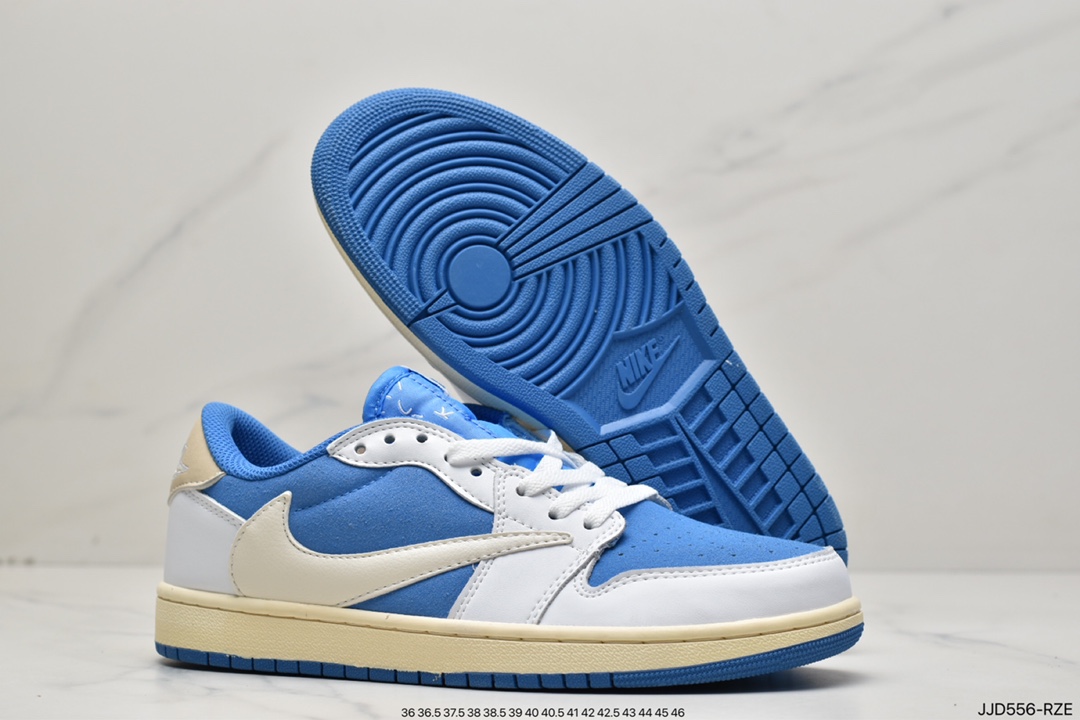 130 乔丹Air Jordan 1 Low 白蓝倒钩 CQ4277-212