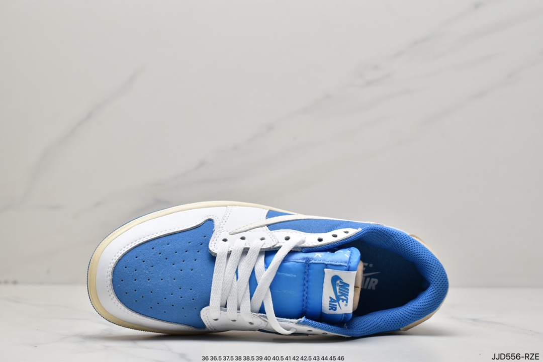 130 乔丹Air Jordan 1 Low 白蓝倒钩 CQ4277-212