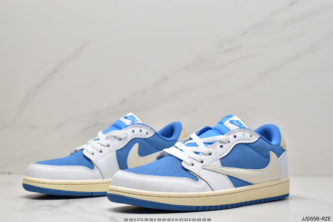 130 乔丹Air Jordan 1 Low 白蓝倒钩 CQ4277-212