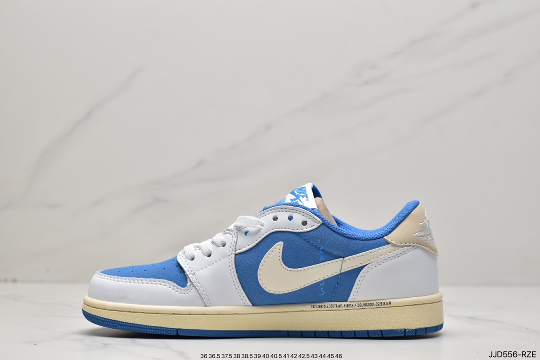 130 乔丹Air Jordan 1 Low 白蓝倒钩 CQ4277-212