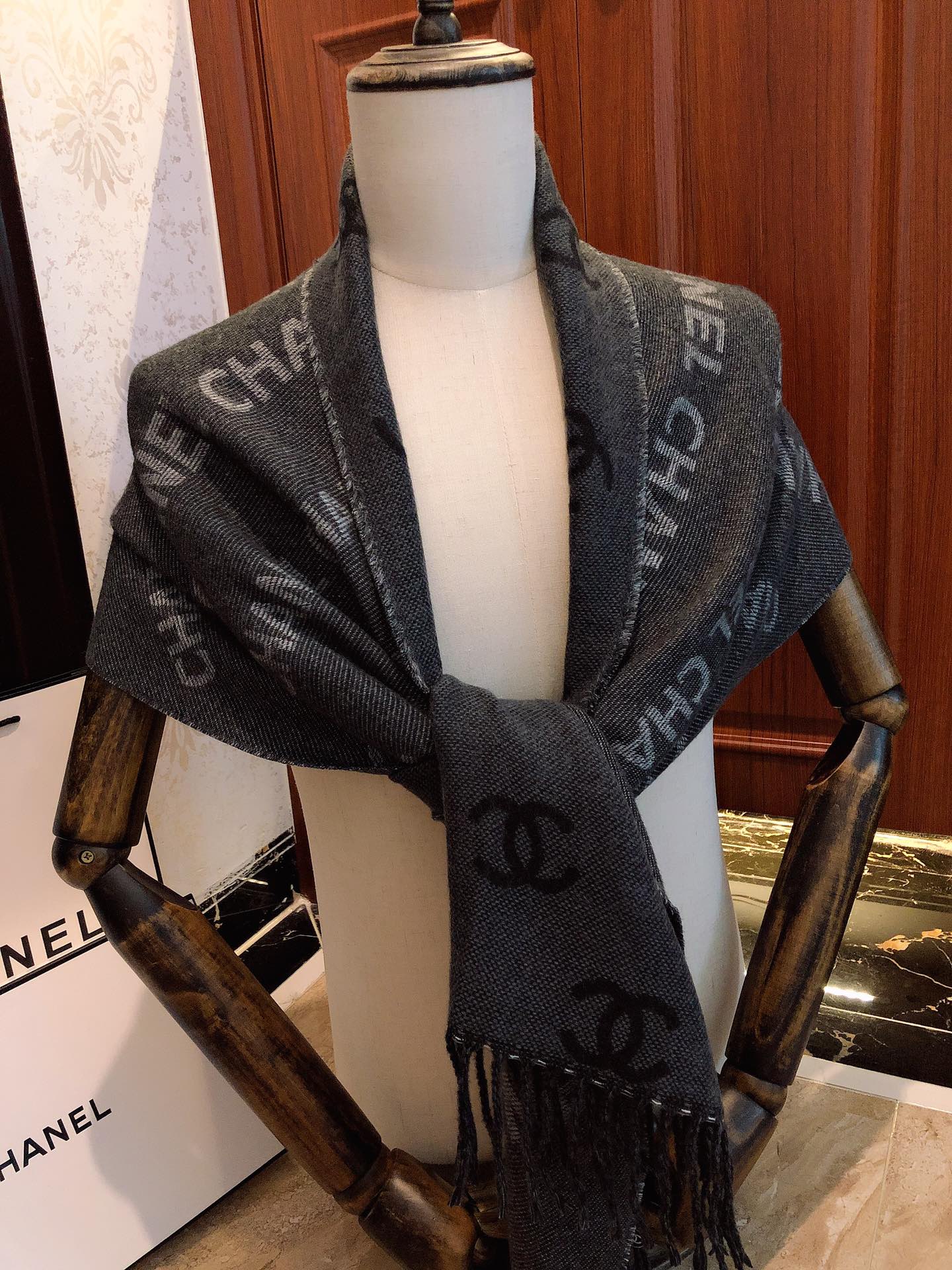Chanel Haute Couture Silk Twill Scarf Shawl Ref 2