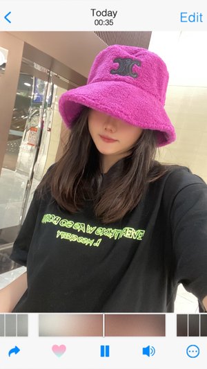 Cheap Wholesale Celine Online Hats Bucket Hat Straw Hat Lambswool Fall/Winter Collection