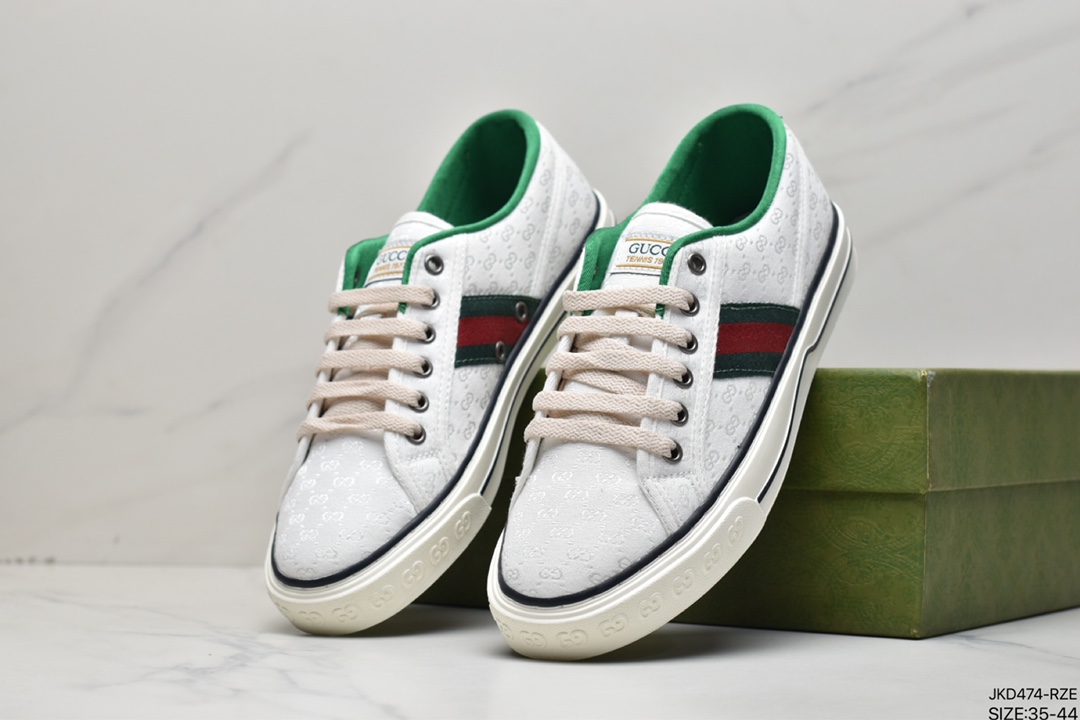 GUCCI Tennis 1977 Print Sneaker Canvas Print Retro Casual Sports Shoes