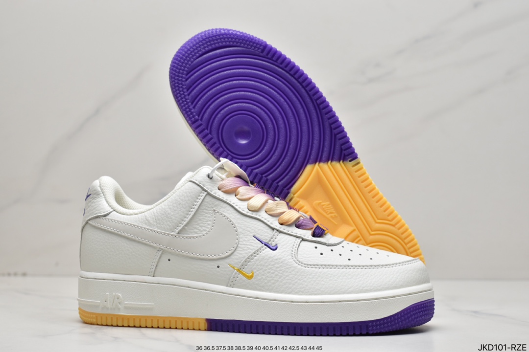160 Nike Air Force 1 Low 07 “紫金湖人”洛杉矶城市限定低帮空军一号休闲板鞋CT1989-106