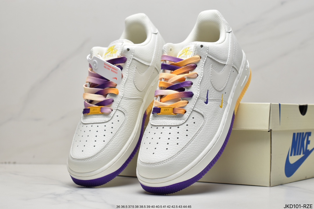 160 Nike Air Force 1 Low 07 “紫金湖人”洛杉矶城市限定低帮空军一号休闲板鞋CT1989-106