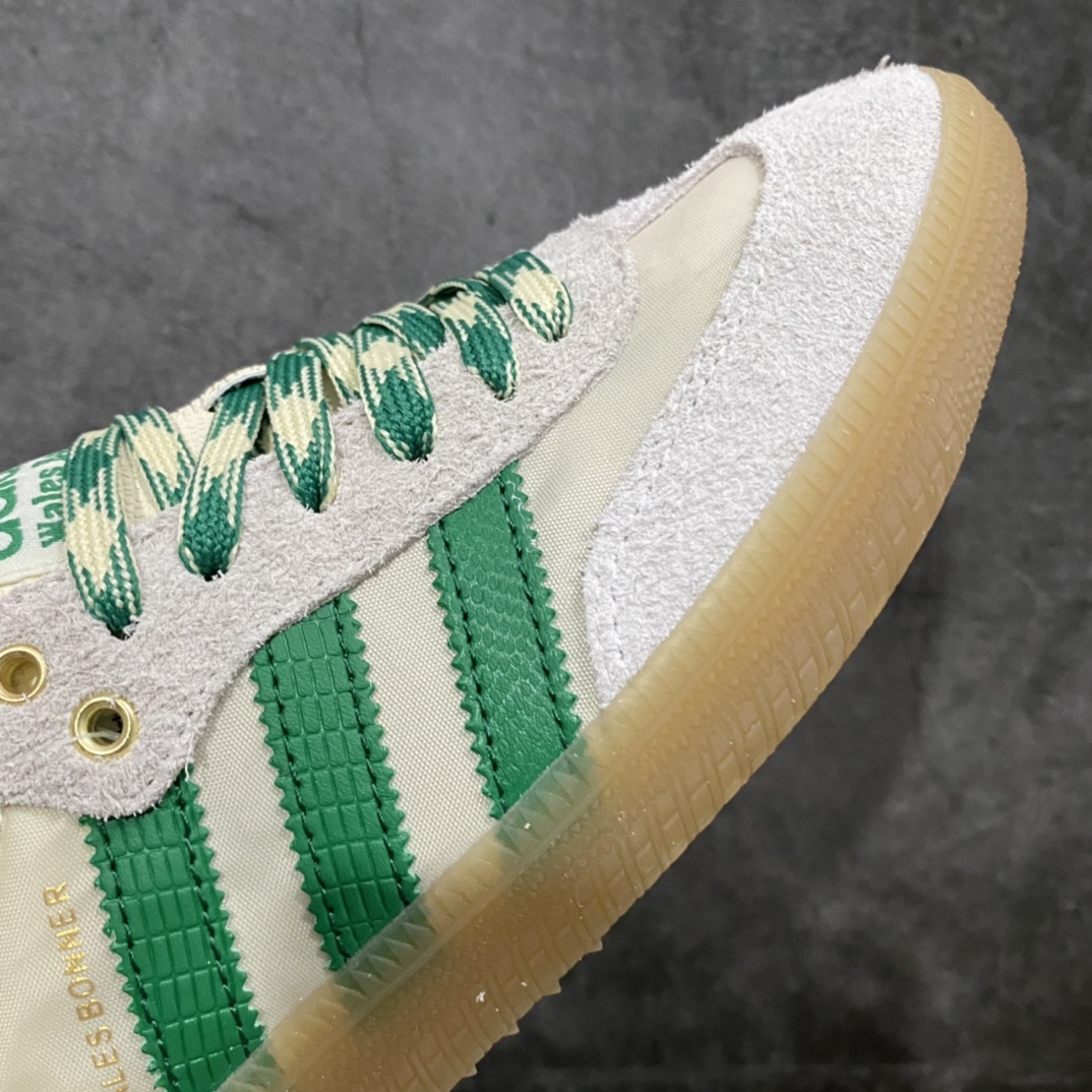 图片[6]-Wales Bonner x AD Originals Samba 桑巴舞系列绅士德训足球风百搭低帮休闲运动板鞋 GY4344 英国女设计师GraceBonner旗下男装品牌WALES BONNER与Adidas Originals2022春夏系列联名亮相。整个系列以1970年代和1980年代的足球服装风格为基调，加入了丰富的配色。本次一起推出了联名鞋款，同样是浓厚的复古风，搭配足球袜更显得有上世纪运动街头那味儿了！板鞋上采用了撞色的粗线缝合设计，使整双鞋复古但充满了现代设计。 尺码：36 36⅔ 37⅓ 38 38⅔ 39⅓ 40 40⅔ 41⅓ 42 42⅔ 43⅓ 44 45-选品中心