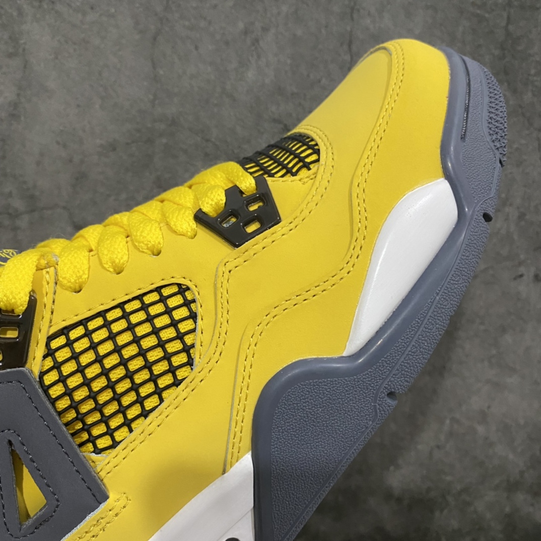 图片[6]-莞产纯原版AJ4电母女鞋 Air Jordan 4“Tour Yellow”黑黄电母 货号：408452-700 市售最强版女鞋 毋庸置疑 原盒原配 独配家原鞋拆开解发 原楦原纸板开发全 市场最纯四正代版型 原真底实气垫 回弹馈反充足 完美楦鞋打造 市面最高工艺 一切细节如实图拍 所见即所得 尺码：36 36.5 37.5 38 38.5 39 40-选品中心