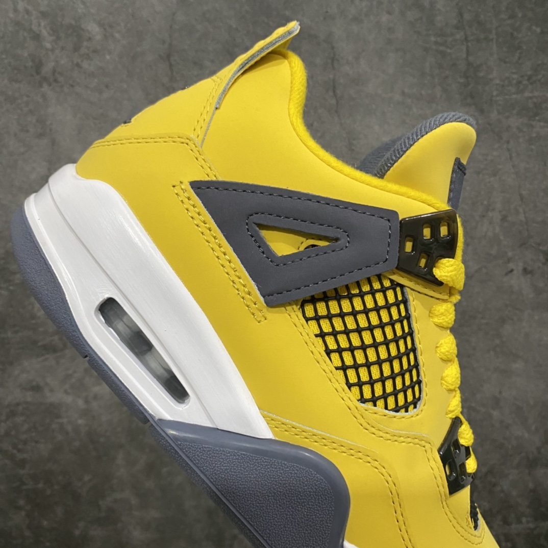 图片[7]-莞产纯原版AJ4电母女鞋 Air Jordan 4“Tour Yellow”黑黄电母 货号：408452-700 市售最强版女鞋 毋庸置疑 原盒原配 独配家原鞋拆开解发 原楦原纸板开发全 市场最纯四正代版型 原真底实气垫 回弹馈反充足 完美楦鞋打造 市面最高工艺 一切细节如实图拍 所见即所得 尺码：36 36.5 37.5 38 38.5 39 40-选品中心