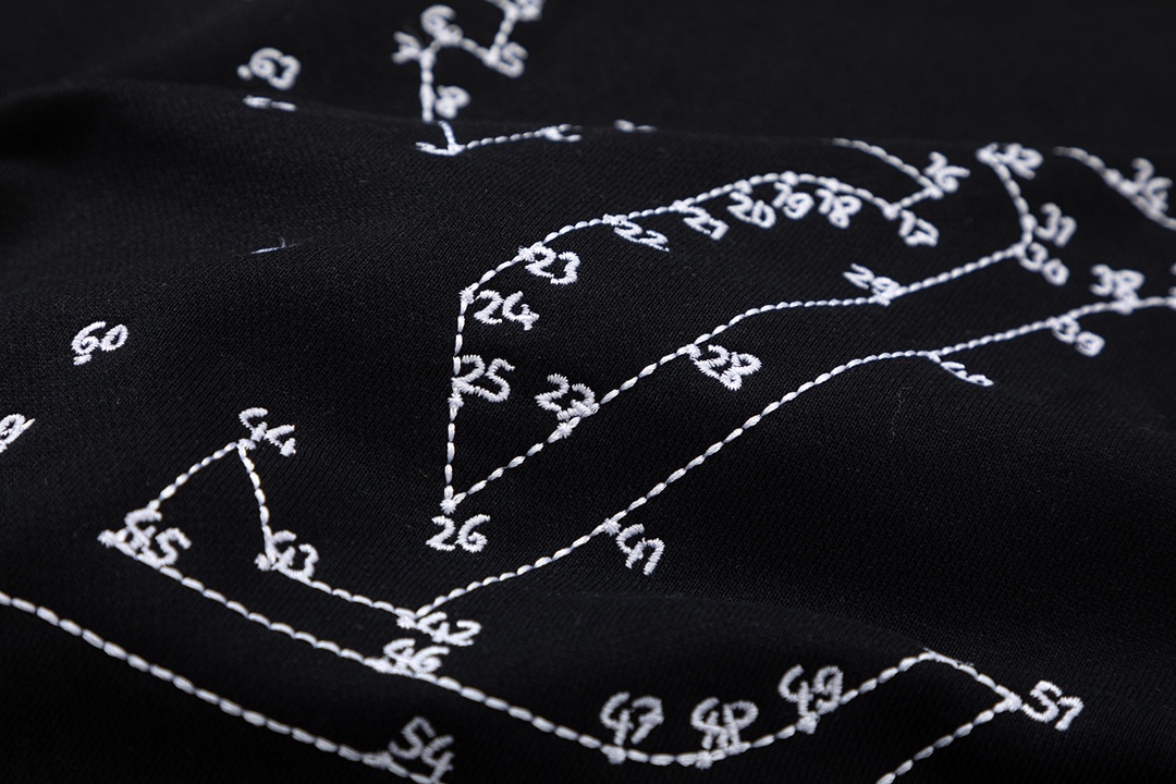 High-Quality Men’s Donkey Collar Jacket with Geometric Needle Embroidery – Black/White XS-L - 图片 6