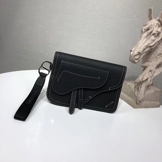 Dior Clutches & Pouch Bags Black Calfskin Cowhide Fashion Casual