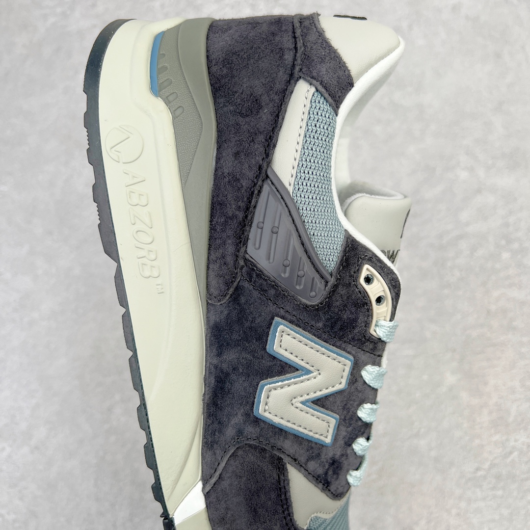 图片[6]-＃K版纯原 New Balance M998 Made in USA NB新百伦高端美产血统系列经典复古休闲运动慢跑鞋 NB998 诞生于 1993 年，作为第一双使用 ABZORB 缓冲材料的鞋款，一经发售就受到大量消费者的热烈追捧，如今已经成为了历久不衰的经典代表鞋款之一。原楦原数据开发版型 以优质面料制成鞋面结构。鞋面采用经典网眼布材质，辅以绒面革覆盖，带来更加清爽舒适的穿着体验。鞋舌上标记的 \\\”998\\\” 字样增强鞋款辨识度的同时，为鞋款注入更多动人细节。鞋款采用 ABZORB 缓冲材料的中底，通过缓冲和压缩阻力相结合来吸收冲击，稳定性高，不易打滑，助你畅享舒适有型的运动体验。采用猪巴革组合网织鞋面材质 后跟嵌入TPU装饰条稳固 升级原装5层独立私模 尺码：36 36.5 37 38 39.5 40 40.5 41.5 42 42.5 43 44 44.5 45-选品中心