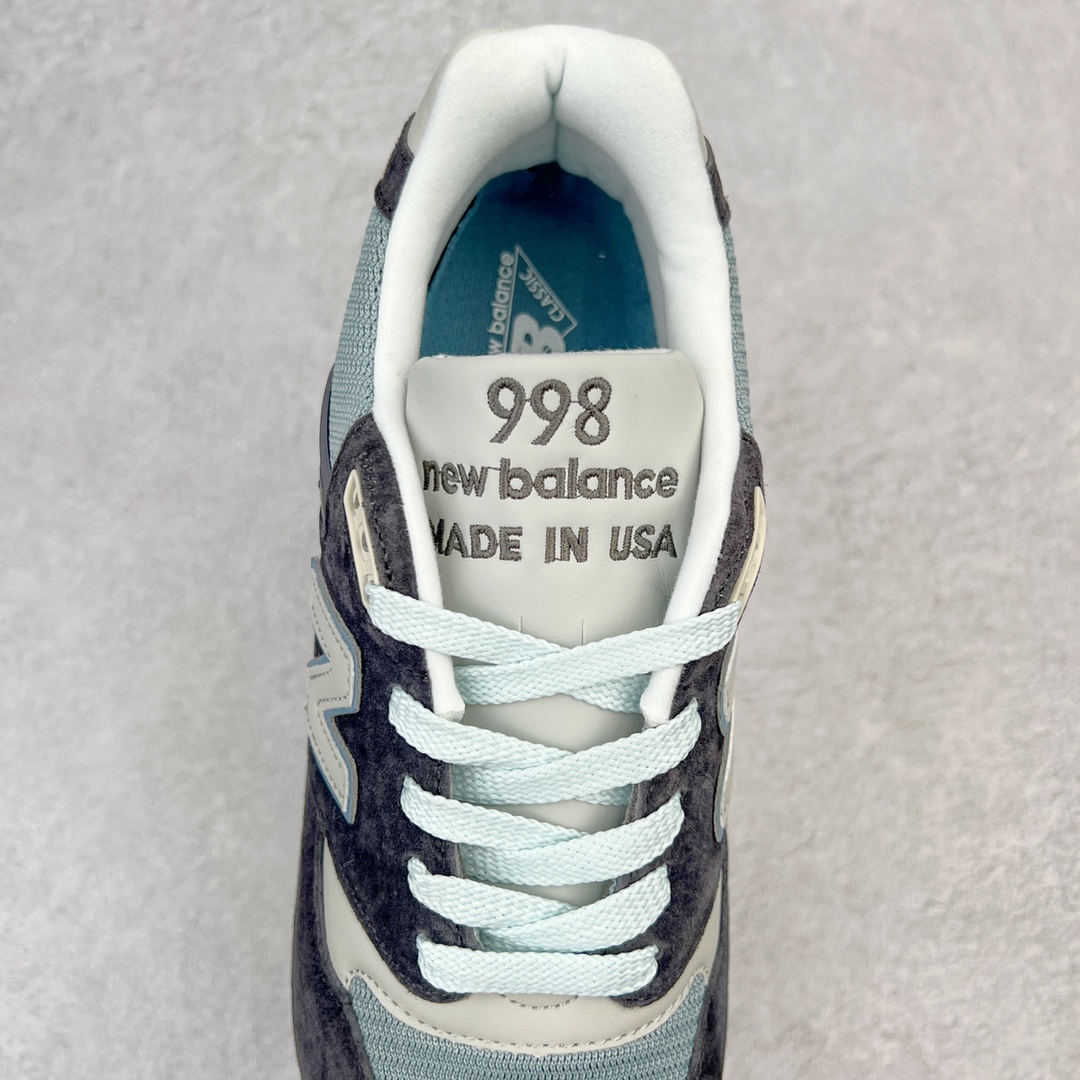 图片[5]-＃K版纯原 New Balance M998 Made in USA NB新百伦高端美产血统系列经典复古休闲运动慢跑鞋 NB998 诞生于 1993 年，作为第一双使用 ABZORB 缓冲材料的鞋款，一经发售就受到大量消费者的热烈追捧，如今已经成为了历久不衰的经典代表鞋款之一。原楦原数据开发版型 以优质面料制成鞋面结构。鞋面采用经典网眼布材质，辅以绒面革覆盖，带来更加清爽舒适的穿着体验。鞋舌上标记的 \\\”998\\\” 字样增强鞋款辨识度的同时，为鞋款注入更多动人细节。鞋款采用 ABZORB 缓冲材料的中底，通过缓冲和压缩阻力相结合来吸收冲击，稳定性高，不易打滑，助你畅享舒适有型的运动体验。采用猪巴革组合网织鞋面材质 后跟嵌入TPU装饰条稳固 升级原装5层独立私模 尺码：36 36.5 37 38 39.5 40 40.5 41.5 42 42.5 43 44 44.5 45-选品中心