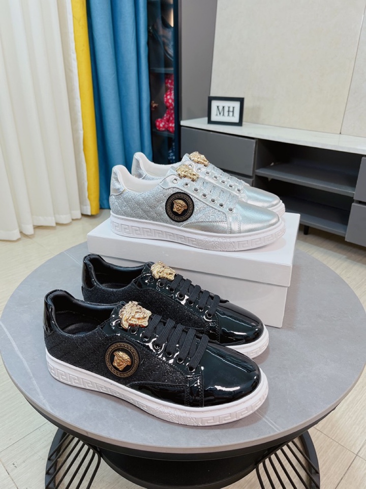 I0 VERSACE 范思哲  ～独特现代风运动鞋.专柜代购特殊布料打印吸汗真皮内里拒绝脱色磨脚鞋底：原厂特供原版底,超舒服耐磨防滑原版底,码数：38-44