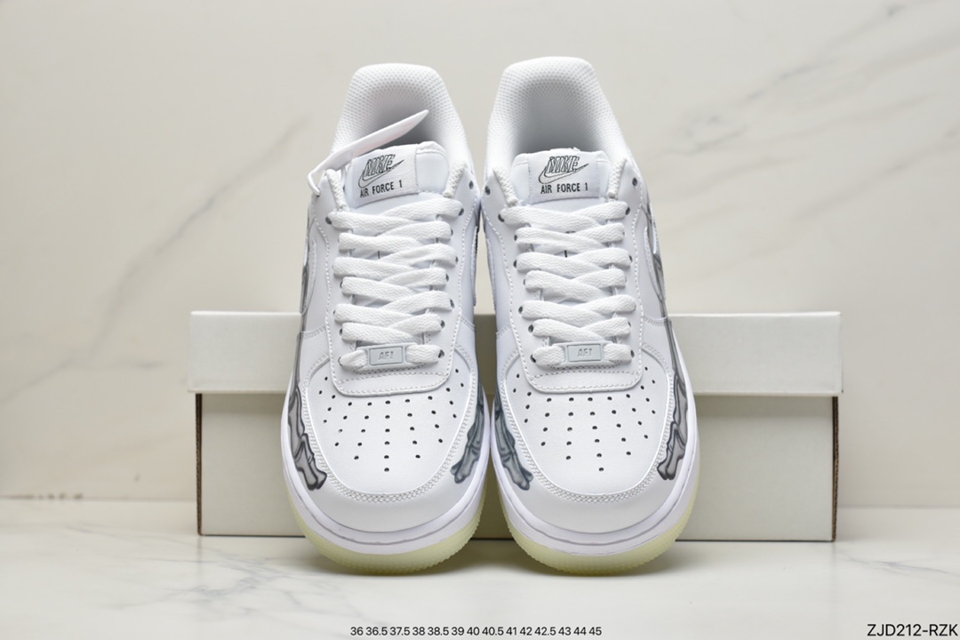 240 Nike Air Force 1 ”Skeleton” 骨骼万圣节骨头 BQ7541-100