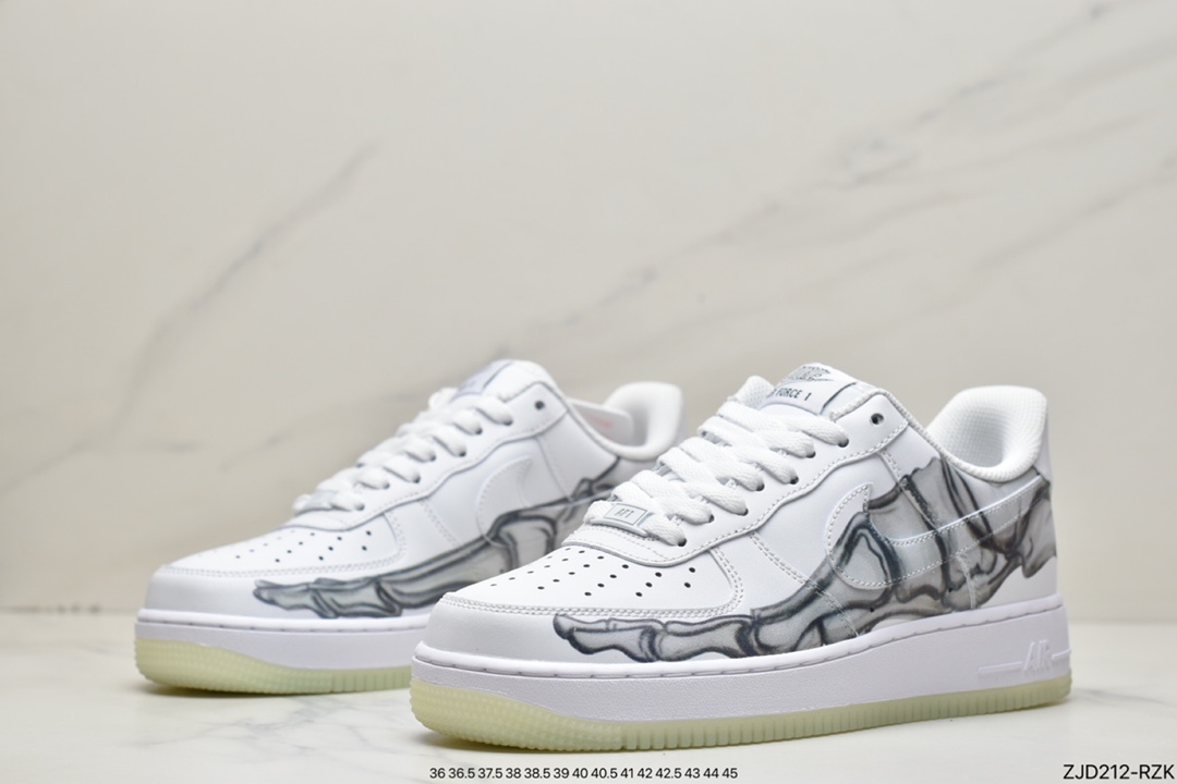 240 Nike Air Force 1 ”Skeleton” 骨骼万圣节骨头 BQ7541-100
