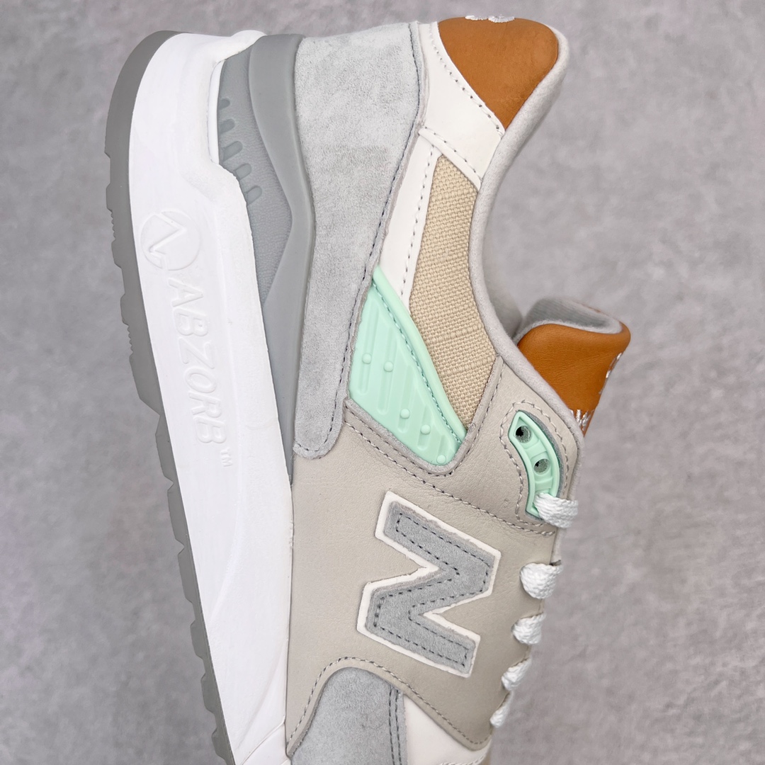 图片[6]-＃K版纯原 New Balance M998 Made in USA NB新百伦高端美产血统系列经典复古休闲运动慢跑鞋 NB998 诞生于 1993 年，作为第一双使用 ABZORB 缓冲材料的鞋款，一经发售就受到大量消费者的热烈追捧，如今已经成为了历久不衰的经典代表鞋款之一。原楦原数据开发版型 以优质面料制成鞋面结构。鞋面采用经典网眼布材质，辅以绒面革覆盖，带来更加清爽舒适的穿着体验。鞋舌上标记的 \\\”998\\\” 字样增强鞋款辨识度的同时，为鞋款注入更多动人细节。鞋款采用 ABZORB 缓冲材料的中底，通过缓冲和压缩阻力相结合来吸收冲击，稳定性高，不易打滑，助你畅享舒适有型的运动体验。采用猪巴革组合网织鞋面材质 后跟嵌入TPU装饰条稳固 升级原装5层独立私模 尺码：36 36.5 37 38 39.5 40 40.5 41.5 42 42.5 43 44 44.5 45-选品中心