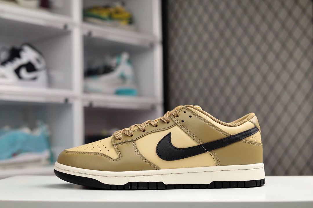 H5 Nk Dunk SB Low 棕色纯原大厂出品 实拍首发原装头层材料 独家版型蒸餾加工帶來的是更好的视觉和脚感体验大厂纯原品质出货 清洁度 电绣工艺 皮料切割干净无任何毛边 细节完美