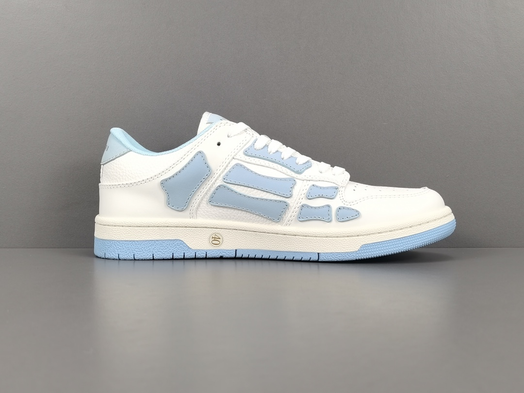 [Bone Shoes] Blue and White AMlRl Bone Shoes SKEL TOP Low Low Top Sports and Le