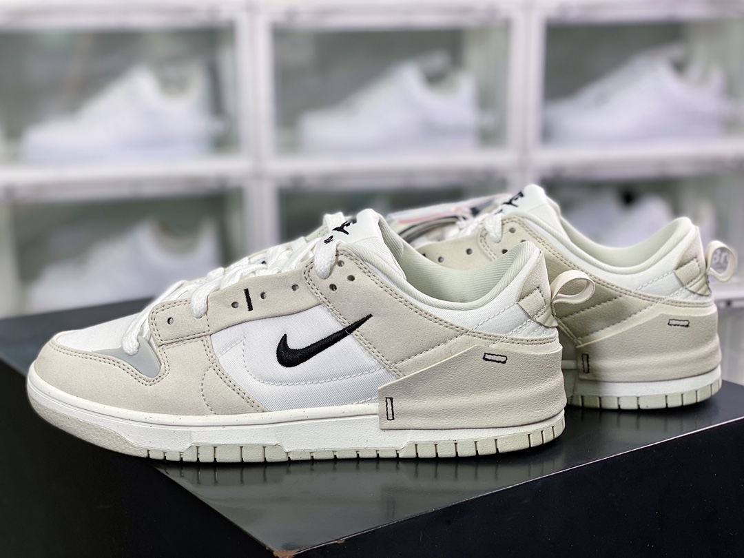 300 Wmns Dunk Low Disrupt 2"Pale Ivory"轻量扣篮DH4402-101