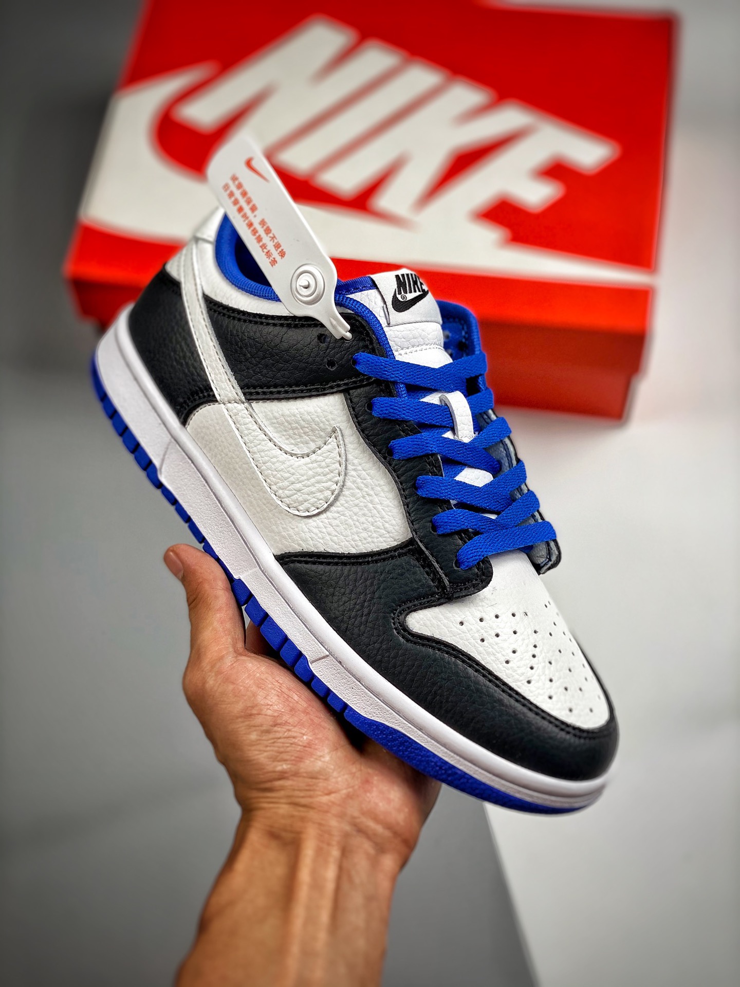 Núcleo 3 Nk Dunk SB Low negro/blanco/azul, mejor relación calidad-precio, lanzamiento real, materiales de primera capa …