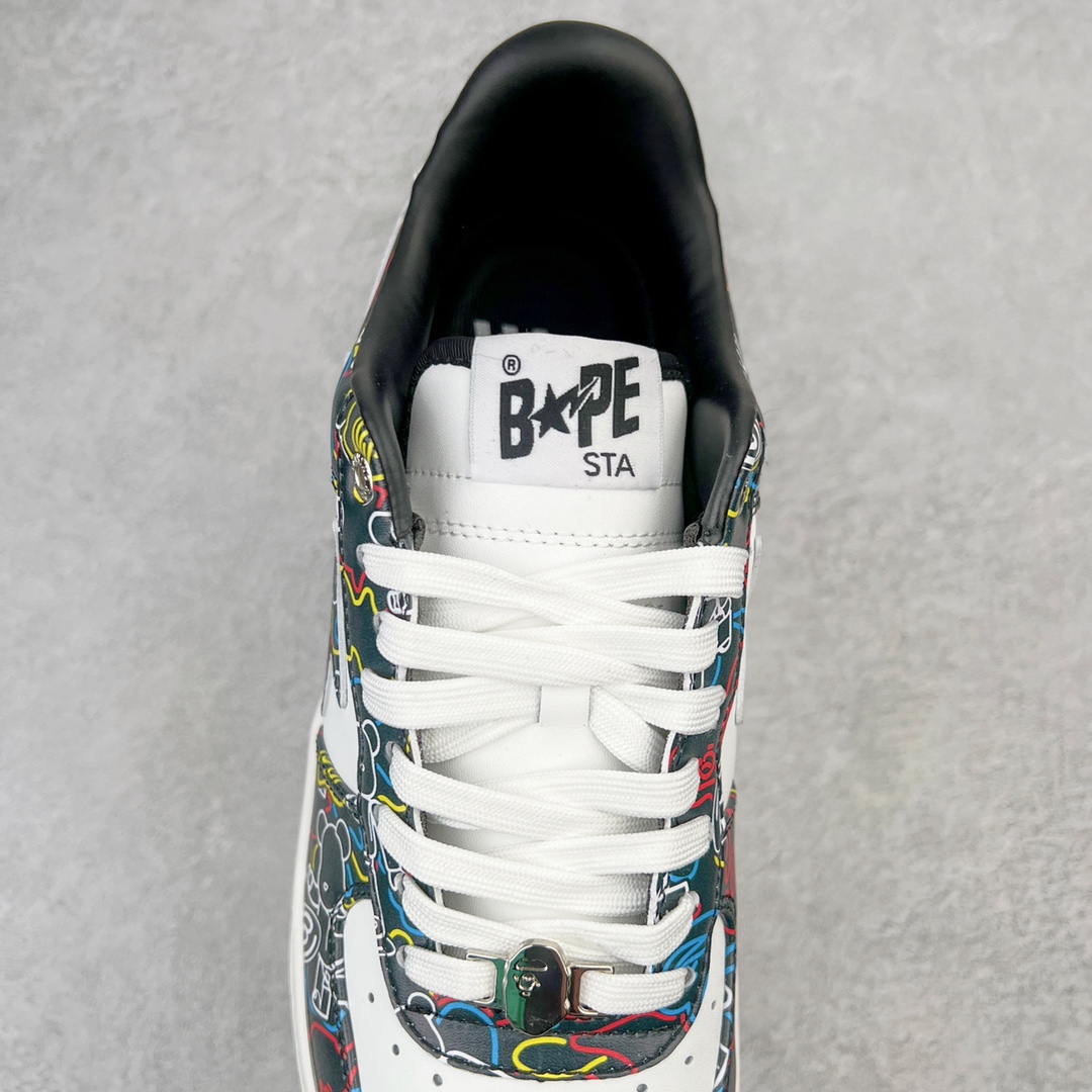 图片[5]-＃C版纯原 Bape Sta To Low 明星同款 猿人头经典漆皮低帮运动休闲板鞋 全套原纸板楦头开发 确保原汁原味 市场最完美低趴版型 一比一鞋头弧度高度鞋身弧度 外贸平台指定订单 匠心打造 开发时长超过半年 独家私模磨具冲刀加持 原厂特供皮料光泽色卡零偏差 内里均采用市场最好的超软原厂填充棉 原数据进口机台高频印压LOGO 最高QC检验标准 控制溢胶瑕疵 深浅定位均保持zp一致 中底嵌入Ortholite缓震材质 全套原包装 包含猿人logo 定制防尘袋 尺码：36 36.5 37 38 38.5 40 40.5 41 42 42.5 43 44 44.5 45 46-选品中心