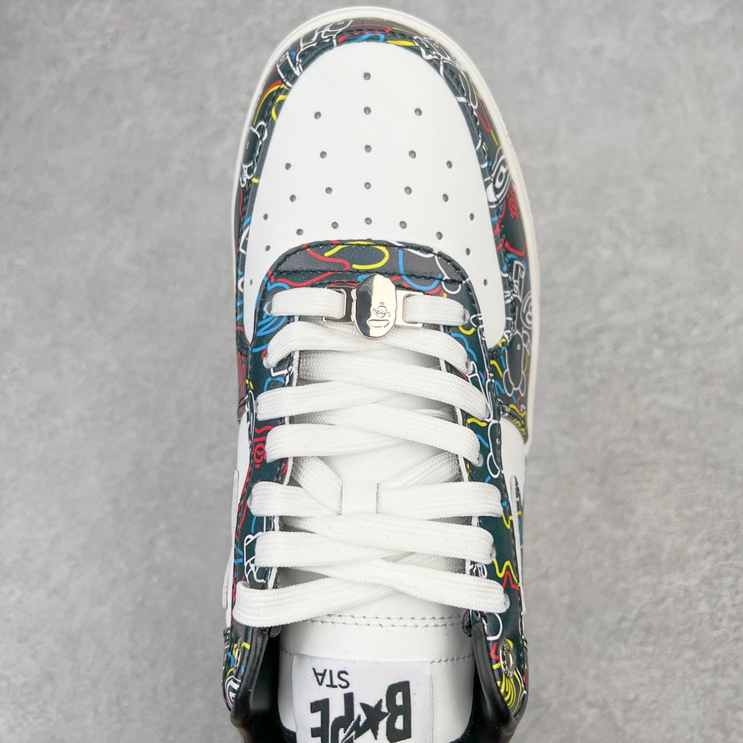 图片[4]-＃C版纯原 Bape Sta To Low 明星同款 猿人头经典漆皮低帮运动休闲板鞋 全套原纸板楦头开发 确保原汁原味 市场最完美低趴版型 一比一鞋头弧度高度鞋身弧度 外贸平台指定订单 匠心打造 开发时长超过半年 独家私模磨具冲刀加持 原厂特供皮料光泽色卡零偏差 内里均采用市场最好的超软原厂填充棉 原数据进口机台高频印压LOGO 最高QC检验标准 控制溢胶瑕疵 深浅定位均保持zp一致 中底嵌入Ortholite缓震材质 全套原包装 包含猿人logo 定制防尘袋 尺码：36 36.5 37 38 38.5 40 40.5 41 42 42.5 43 44 44.5 45 46-选品中心