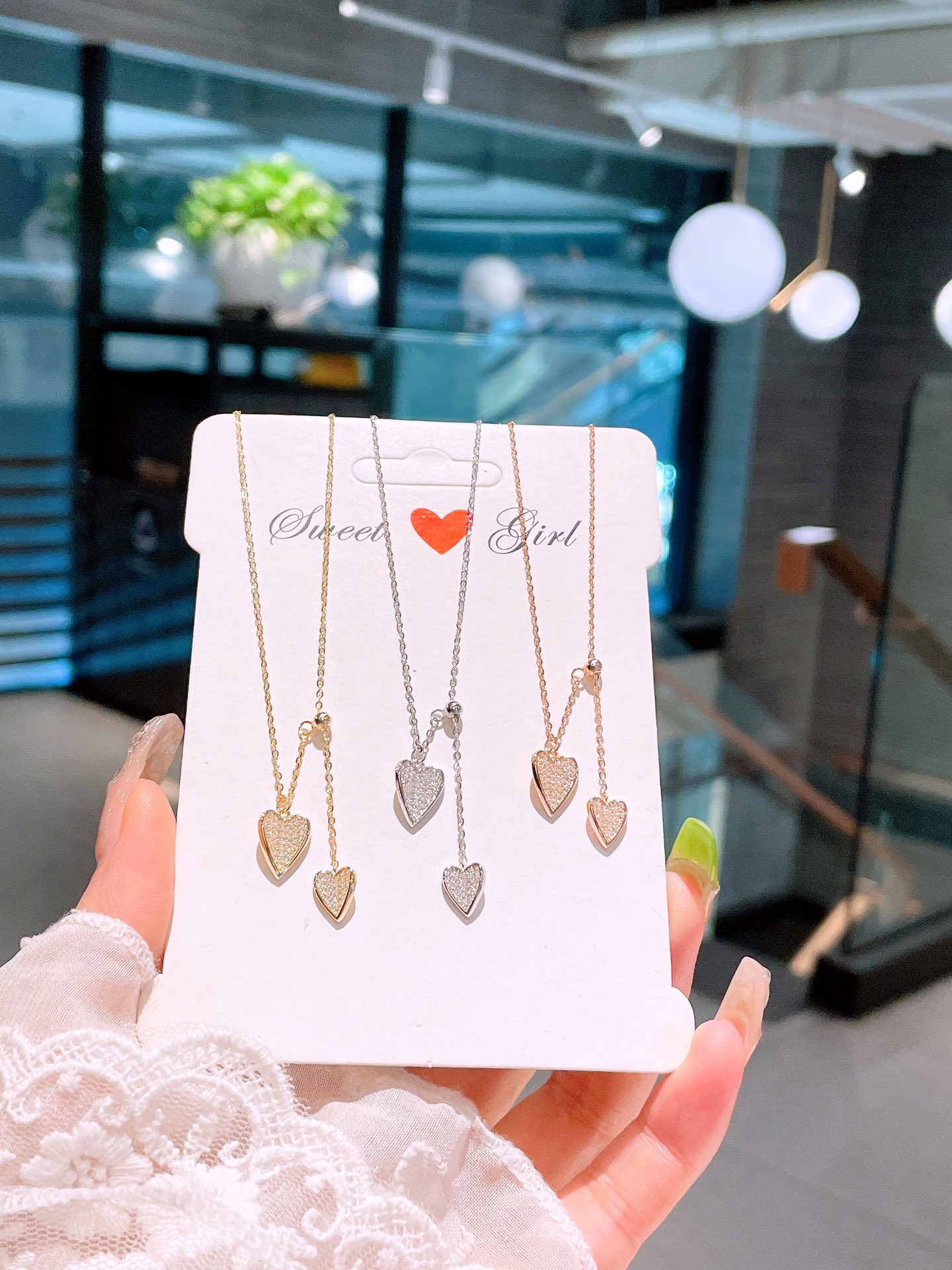 優しいアレルギー対応シルバーネックレスゴールド 新年