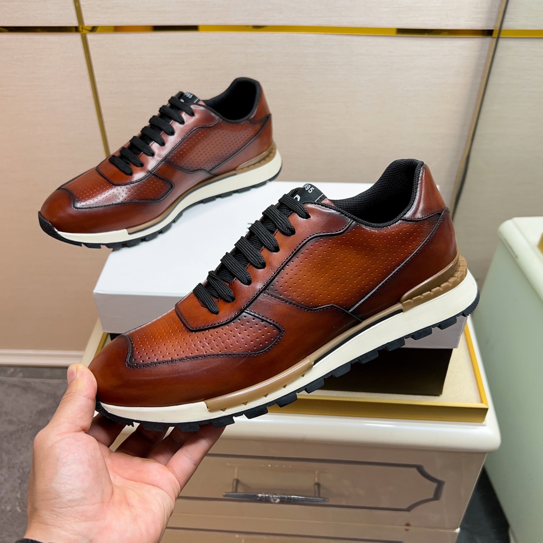 480BerlutiBerluti Men's SneakersEste zapato excepcionalmente moderno rompe moldes con un empeine de 
