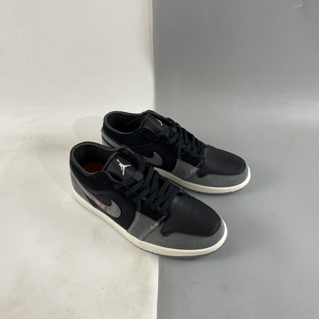 P180 Air Jordan 1 Low "Black Grey" AJ1 乔1黑灰 DN1635-001