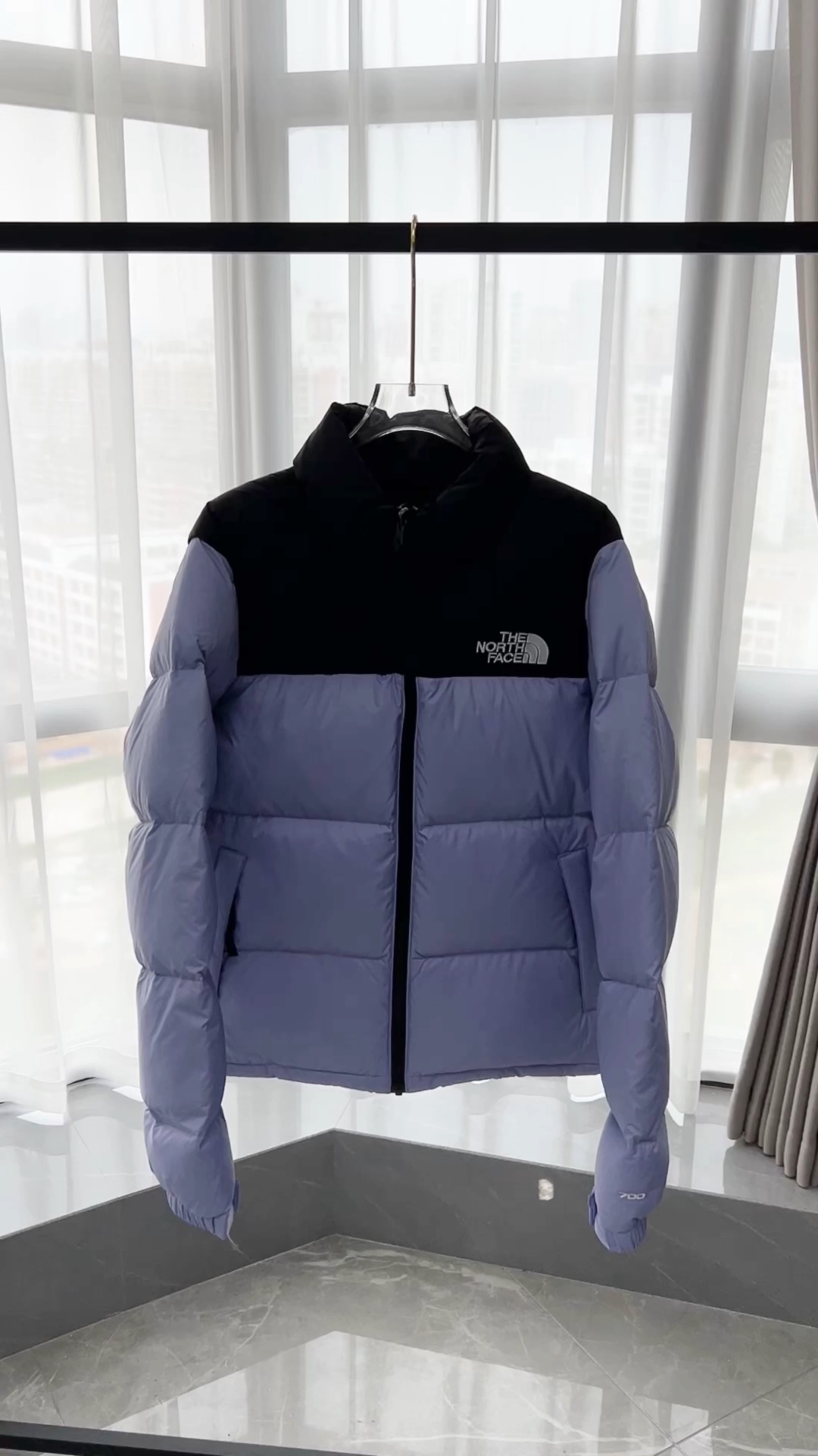 The North Face Clothing Down Jacket Light Purple