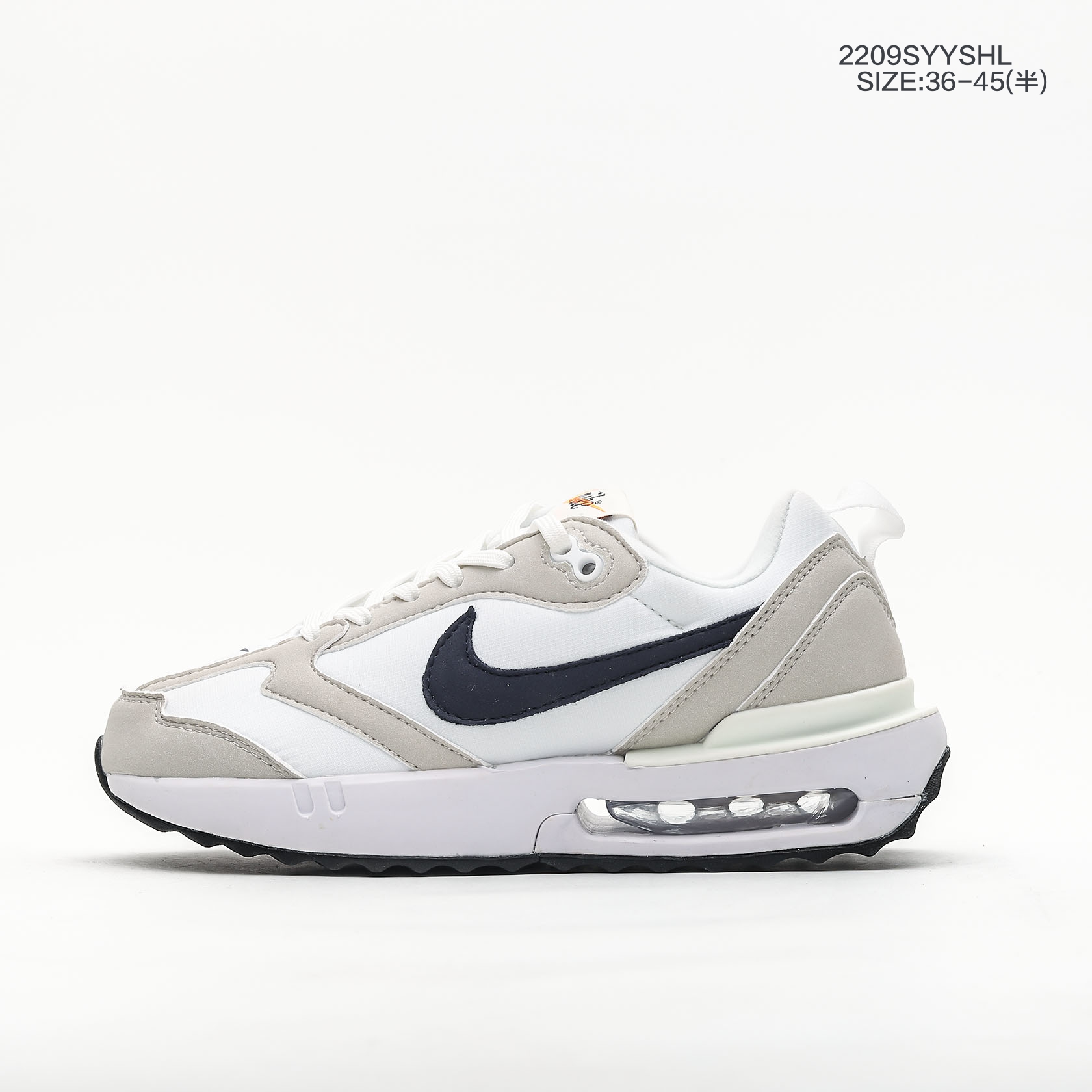 Nike Scarpe Casual Blu Bianco Tessuto Collezione Primavera Vintage Top bassi