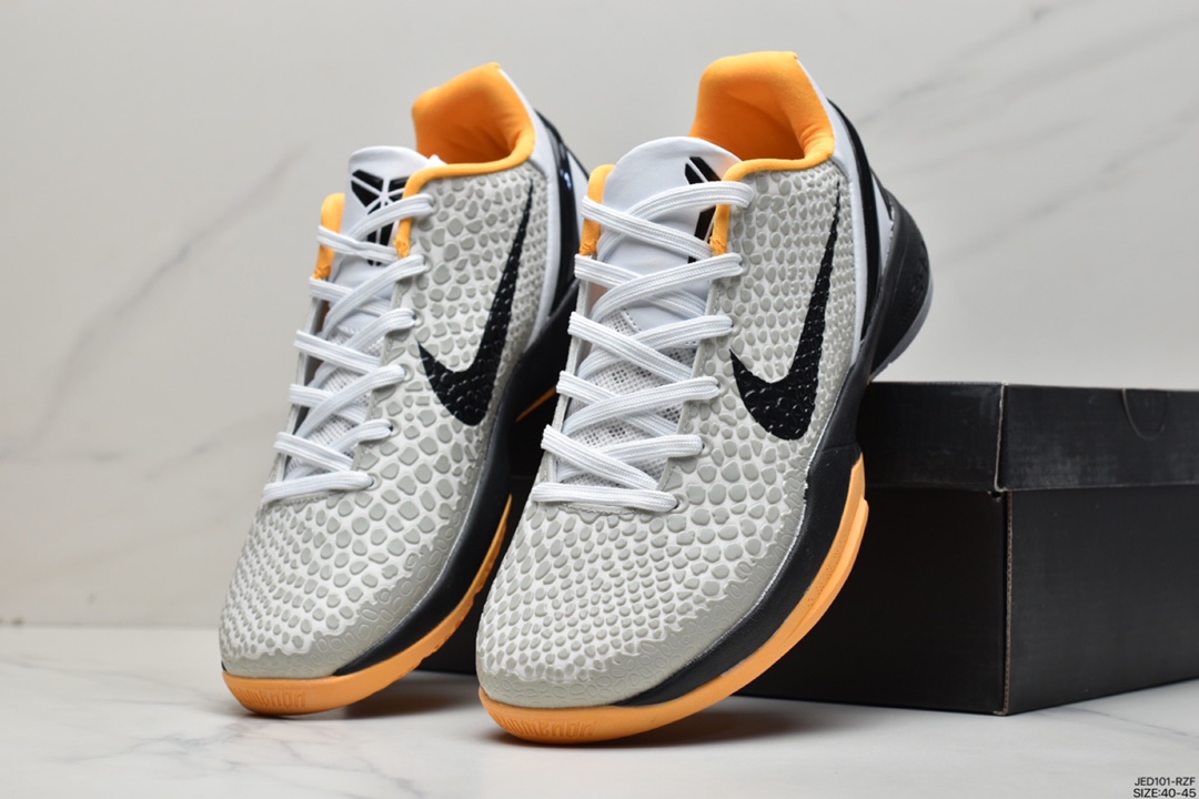 160 耐克Nike ZOOM Kobe VI”Mamba Black/Yellow”ZK6科比六代低帮运动篮球鞋429659-002