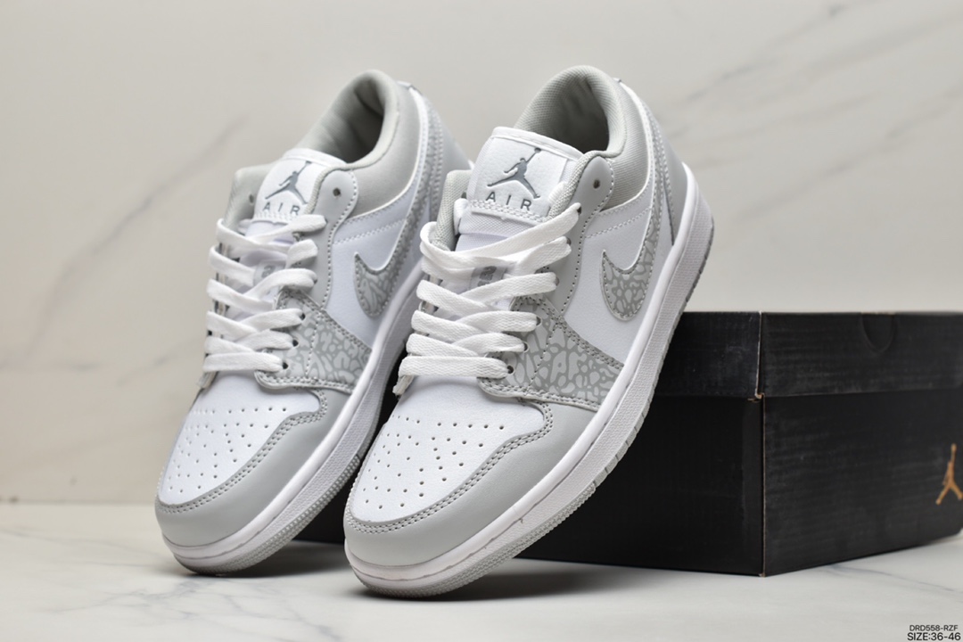 110 耐克NK Air Jordan 1 Low”Breathe/Triple White”AJ1乔丹一代低帮经DC0774