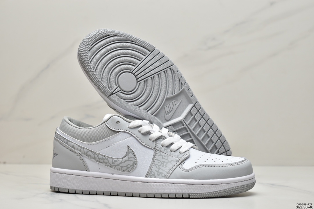 110 耐克NK Air Jordan 1 Low”Breathe/Triple White”AJ1乔丹一代低帮经DC0774