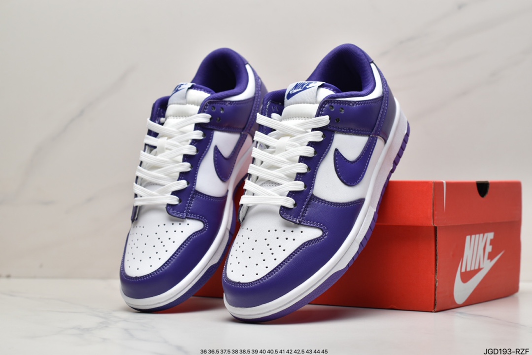 180 Dunk Low 白紫原装头层材料 DD1391-104