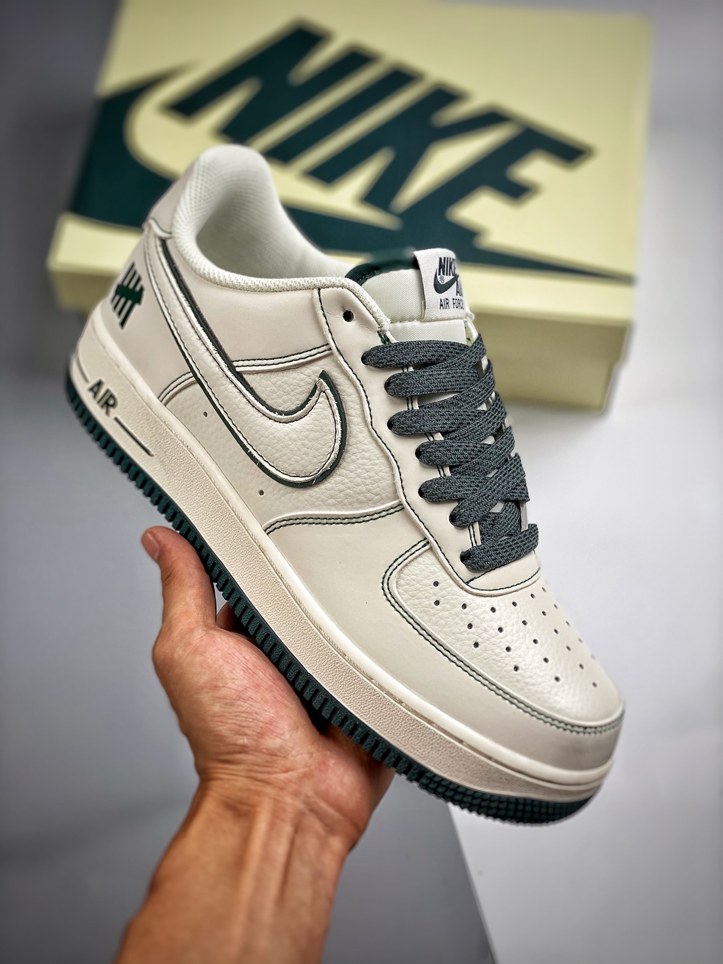Núcleo 4 Nike Air Force 1 07 Verde Menta Air Force 1 Low Casual Skate Shoes Cuero Personalizado Impresión 3D de Fábrica…