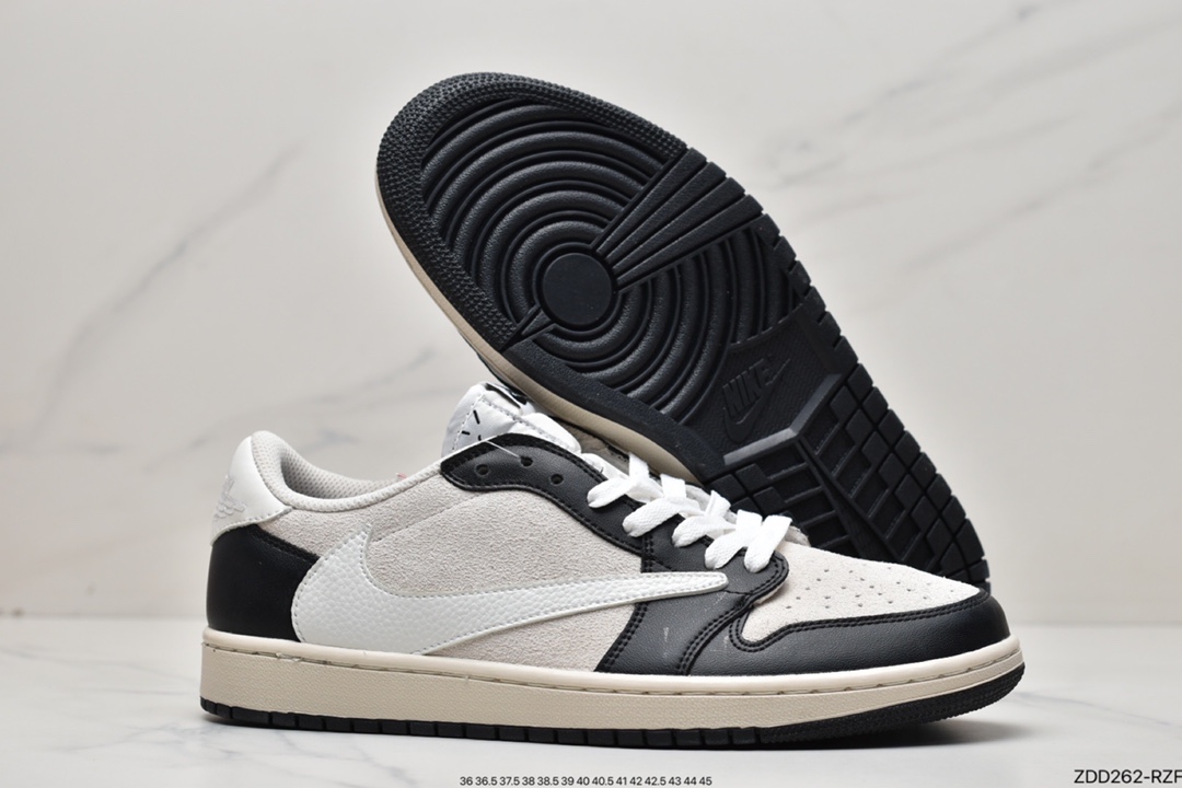 Fragment x TS x Air Jordan 1 Low three-party joint barb low help DM7866-831