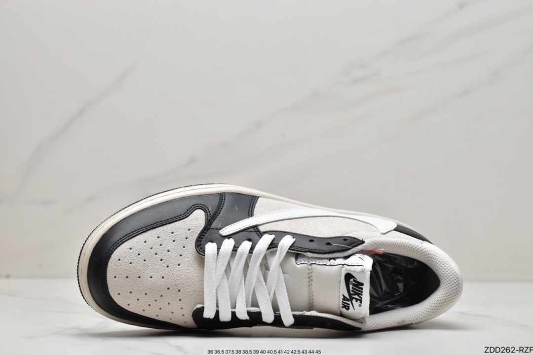 Fragment x TS x Air Jordan 1 Low three-party joint barb low help DM7866-831