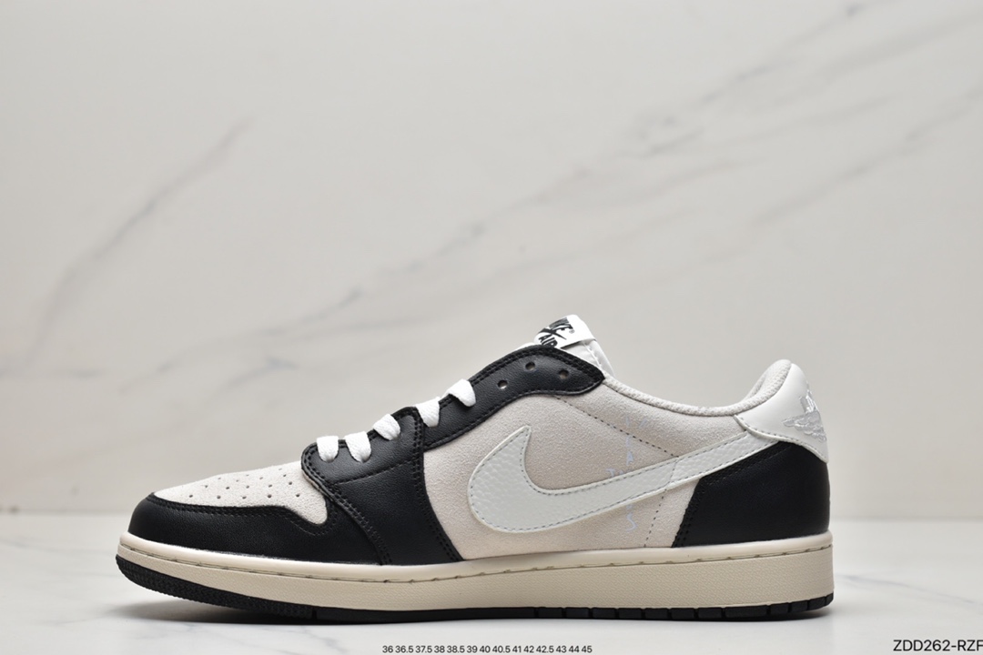 Fragment x TS x Air Jordan 1 Low three-party joint barb low help DM7866-831