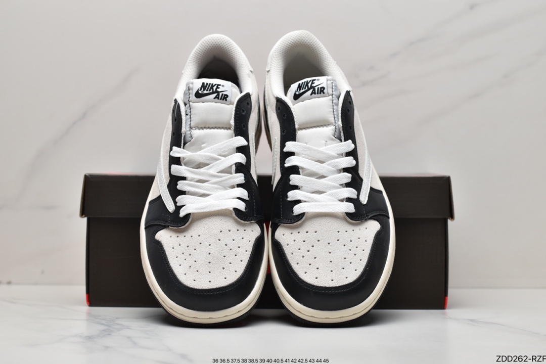 Fragment x TS x Air Jordan 1 Low three-party joint barb low help DM7866-831