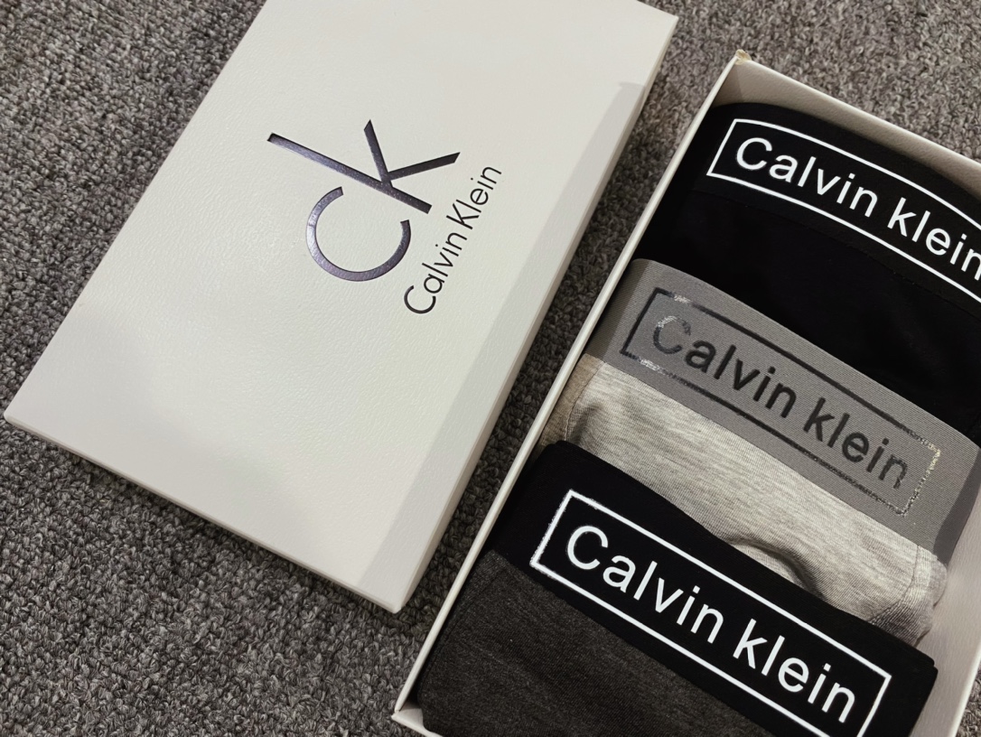 新品CALVINKLEINCK凯文克莱原单品质精品盒装男士内裤！外贸国外订单高品质冰丝无痕切割工艺科学配