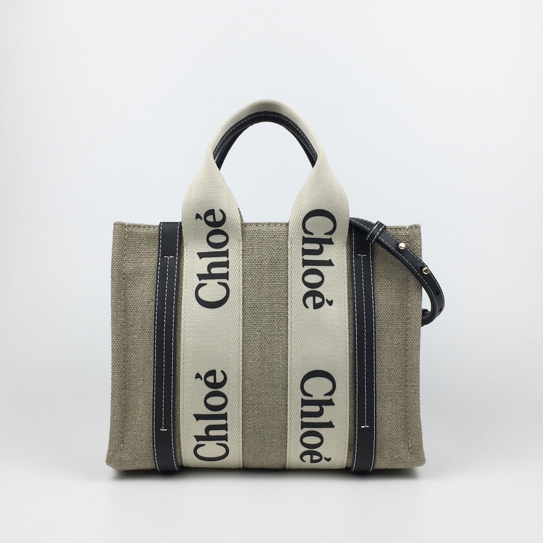 P450 Versión de compra en el extranjero, Chloe pequeña 26.5, lino azul. 2022S Chloe Woody ¡versión mejorada súper popul…