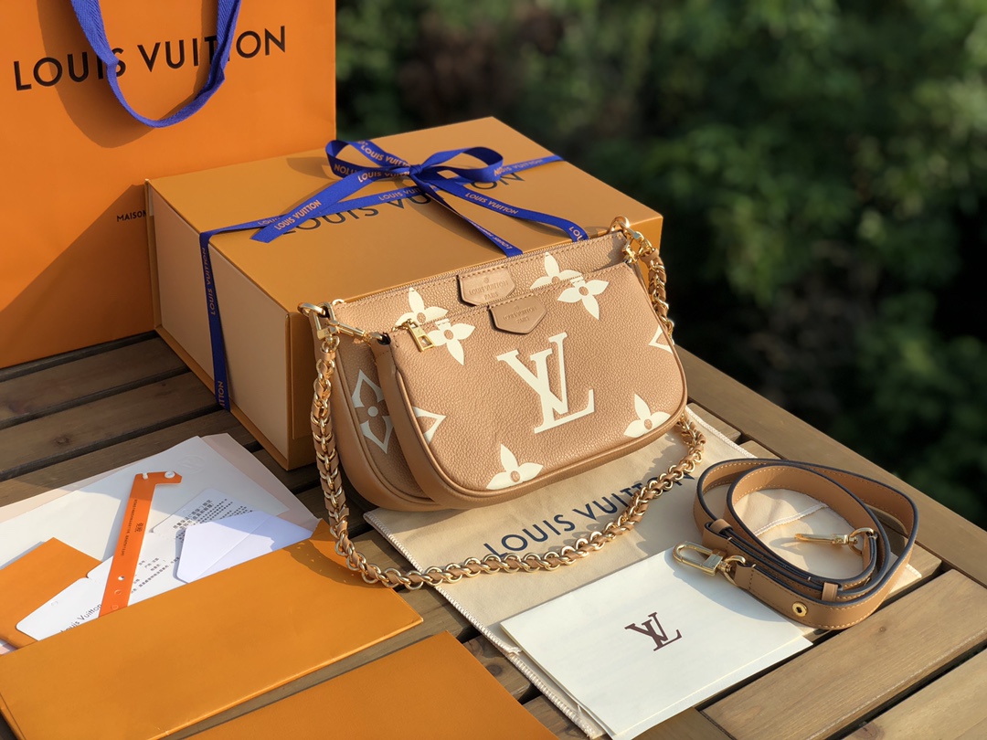 🌼 m45983尺寸25.5×14.5×4.5cm 渠道保障 入秋第一杯焦糖拿铁心LVMuti 🌼Poc