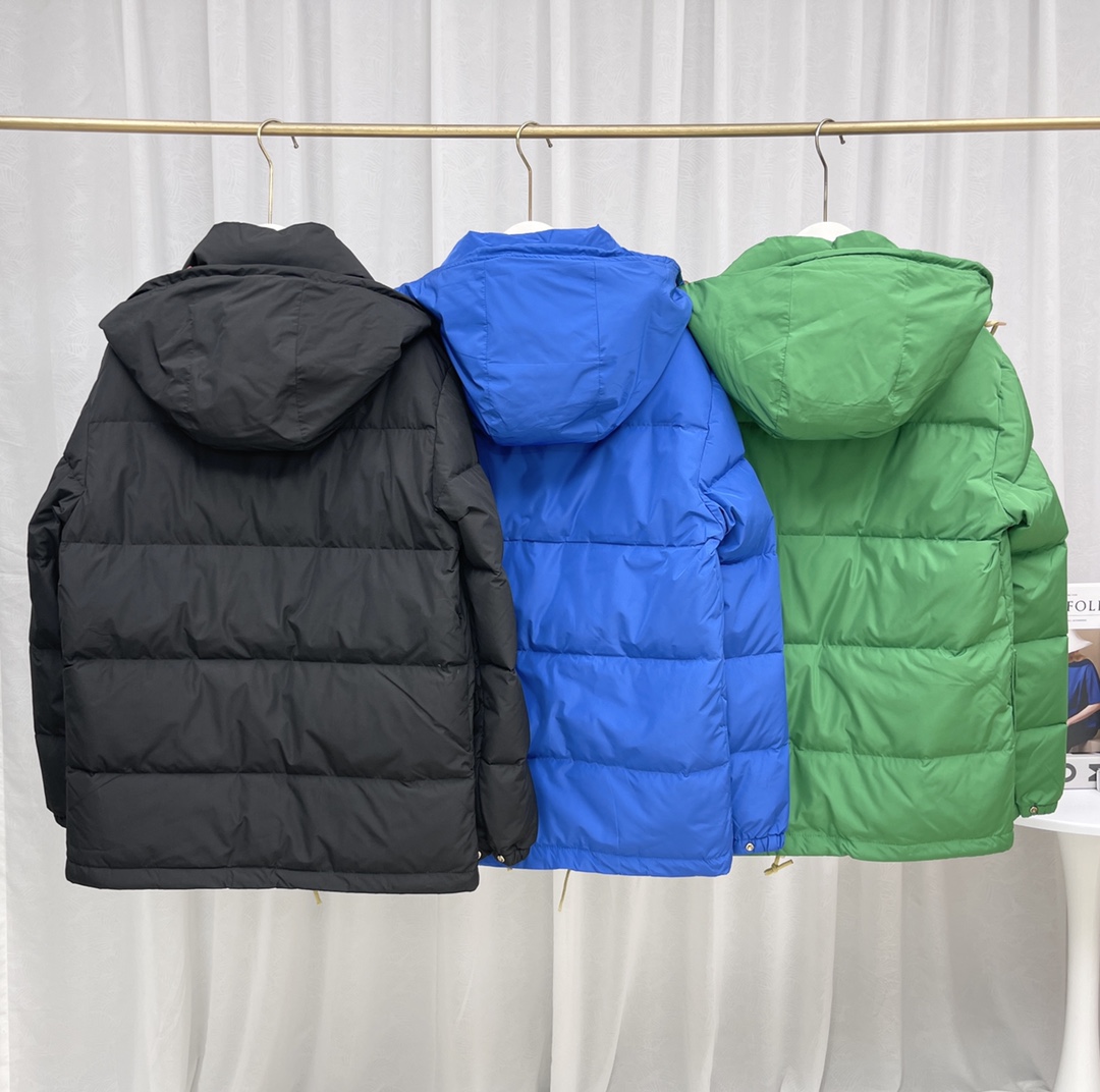 430 The North Face 北面联名GUCCI TNF口袋保暖情侣男女休闲羽绒服