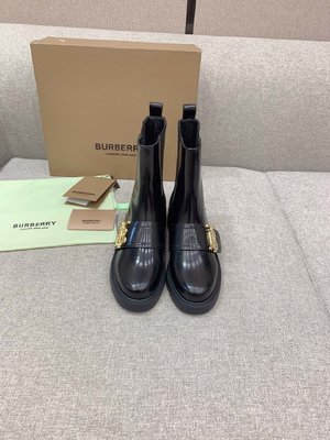 Where can I buy the best 1:1 original Burberry Short Boots Gold Hardware Cowhide Sheepskin