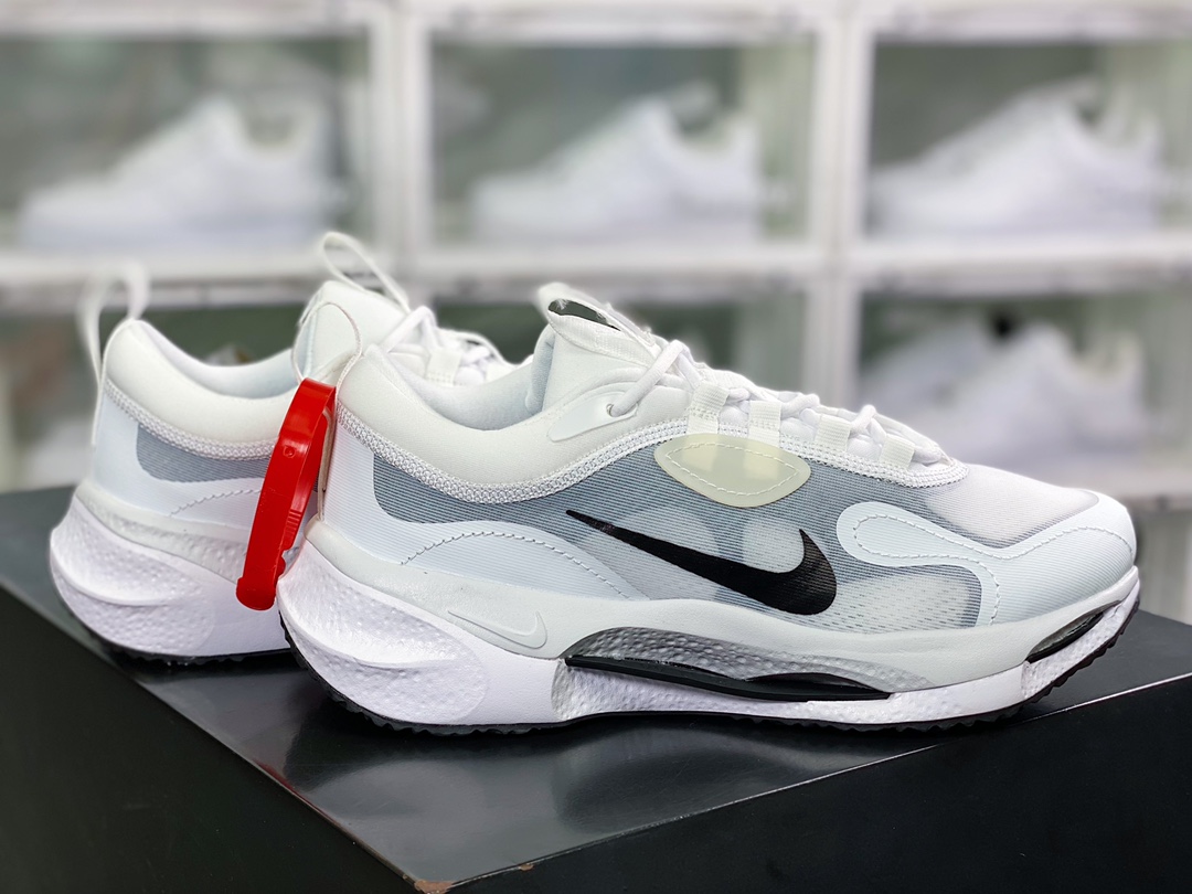 220 Nike Spark Flyknit”White/Black”火花系列前卫增高低帮休闲运动慢跑鞋DZ2757-003